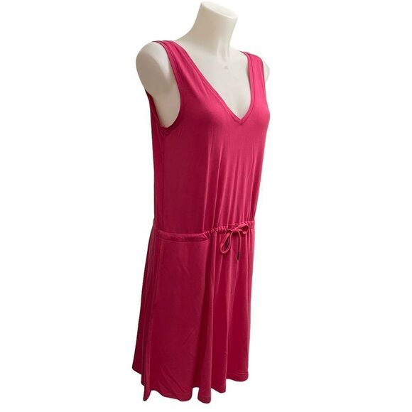 SWEATY BETTY TAKE IT EASY DROP WAIST DRESS, size small NEW in tayberry pink - Picture 5 of 10